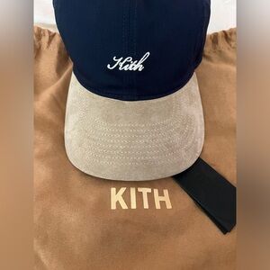 Kith Script Logo Hat with Suede Detail